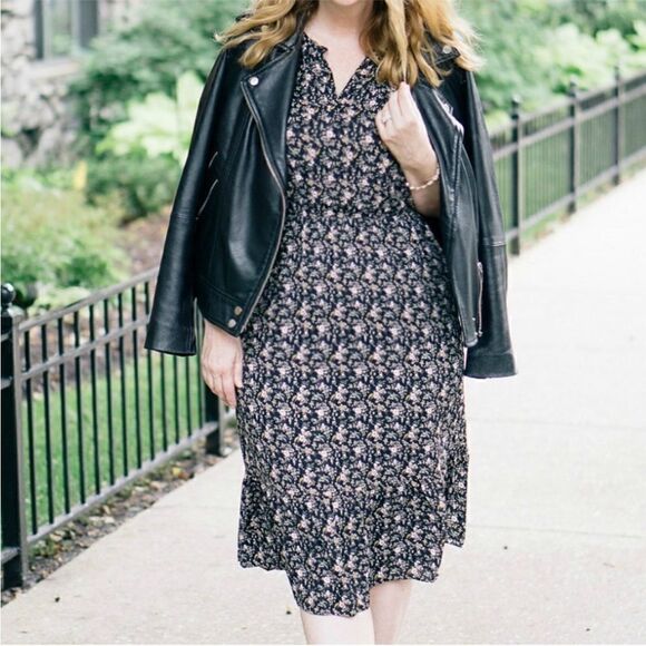 Women’s JCREW MERCANTILE Flora midi dress skirt sleeves medium - Picture 13 of 13